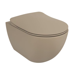FREE závesné WC, rimless, cappuccino