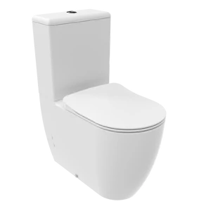 FREE kombi WC- set, rimless, biela