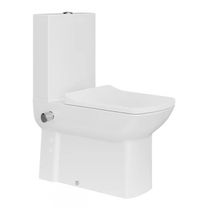 LARA kombi WC-set s bidetovou sprškou a integrovaným ventilom na studenú vodu, biela