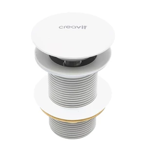 CREAVIT umývadlová výpusť, click-clack, biela