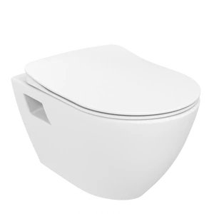 TERRA závesné WC s bidetovou sprškou, rimless, biela