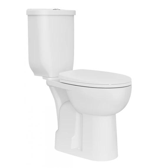 HANDICAPPED kombi WC- set s bidetovou sprškou, spodný odpad, biela