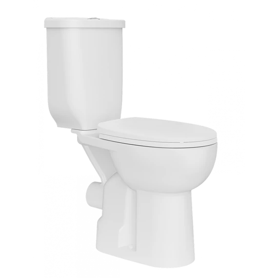 HANDICAPPED kombi WC- set s bidetovou sprškou, zadný odpad, biela