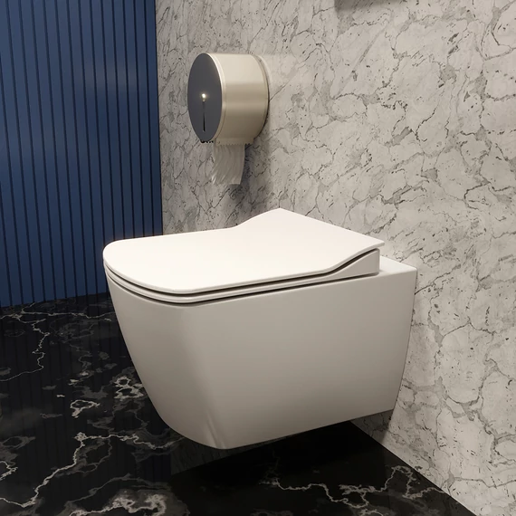 ELEGANT závesné WC, rimless, biela