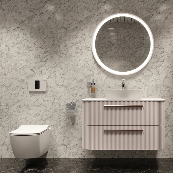 ELEGANT závesné WC, rimless, biela