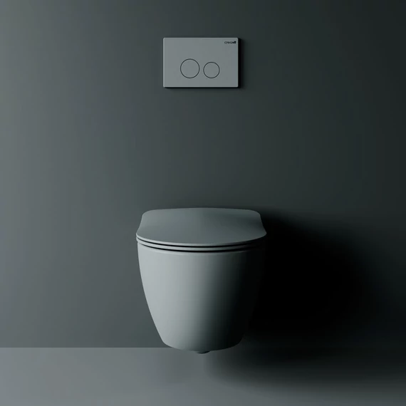 FREE závesné WC, rimless, sivá