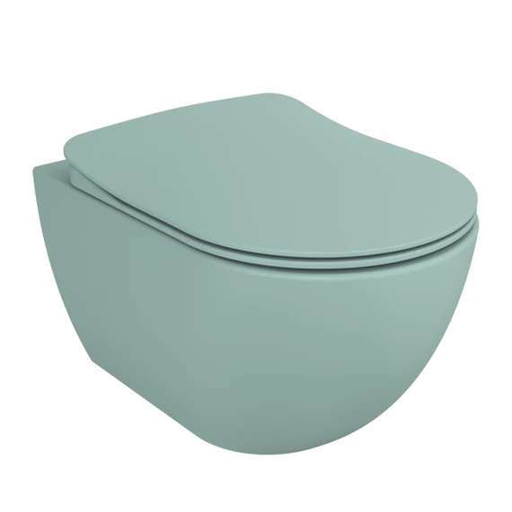 FREE závesné WC, rimless, nílska zelená