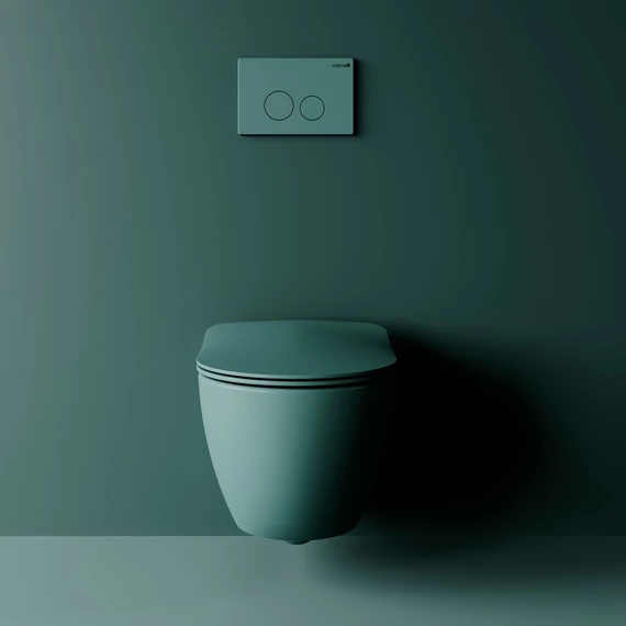 FREE závesné WC, rimless, nílska zelená