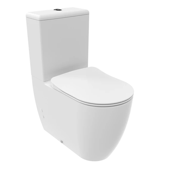 FREE kombi WC- set, rimless, biela
