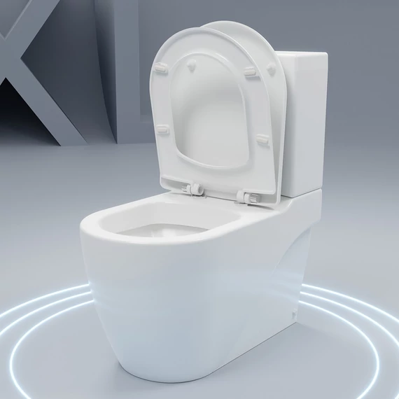 GRANDE kombi WC misa s bidetovou sprškou, biela