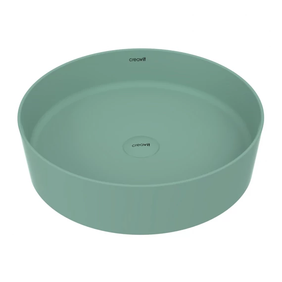 LOOP ROUND keramické umývadlo na dosku  Ø 45 cm, nílska zelená