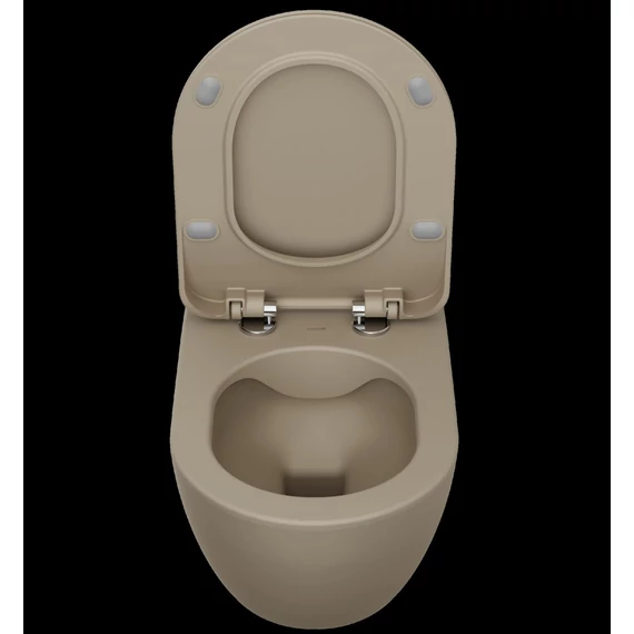 FREE závesné WC, rimless, cappuccino