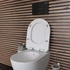 FREE závesné WC s bidetovou sprškou, rimless, biela
