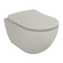 FREE závesné WC, rimless, sivá