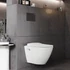 TERRA závesné WC s bidetovou sprškou, rimless, biela
