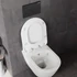 TERRA závesné WC s bidetovou sprškou, rimless, biela